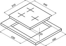 Варочная панель Korting HI 42031 BW