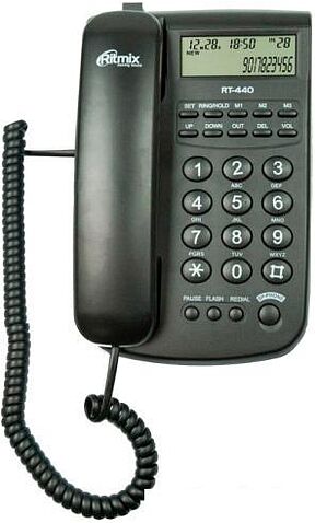 Проводной телефон Ritmix RT-440 (черный)