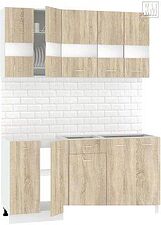 Кухня Кортекс-мебель Корнелия Экстра 1.6 без столешницы (дуб сонома)