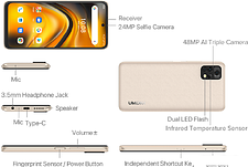 Смартфон Umidigi A13 Pro 5G 8GB/128GB (золотистый)