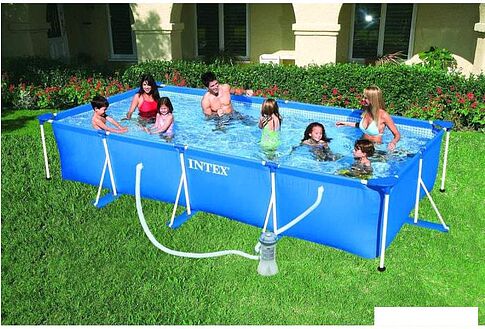 Каркасный бассейн Intex Rectangular Frame Pool 28274 (450x220x84)