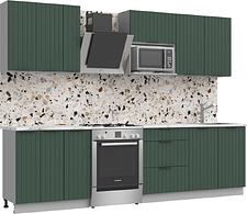 Готовая кухня Arvento АНТА-плюс 2.2м (зеленый)
