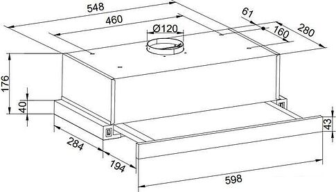 Кухонная вытяжка ZorG Technology Slim 850 60 S (белый)