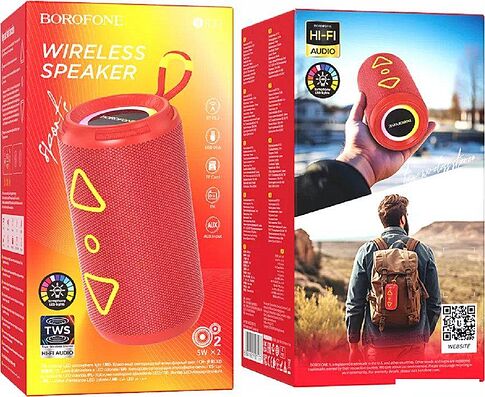 Беспроводная колонка Borofone BR37 (красный)