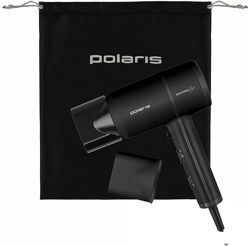 Фен Polaris PHD 2044Ti Quattro Ionic (черный)