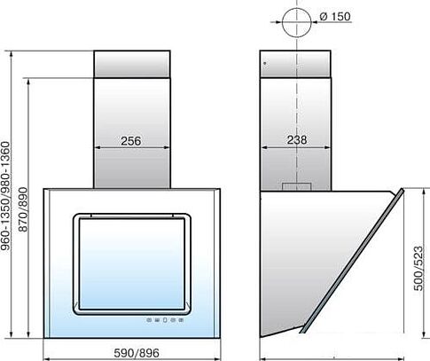 Кухонная вытяжка Elikor Оникс 90П-1000-Е4Д (бежевый)