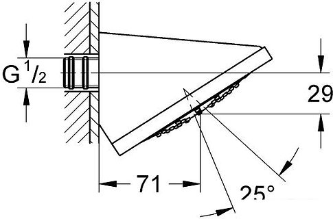 Верхний душ Grohe Rainshower F-Series 5" [27253000]