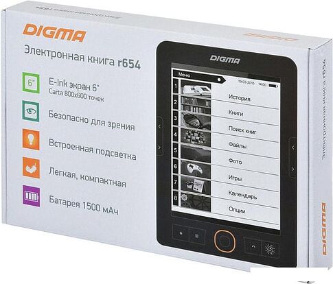 Электронная книга Digma r654