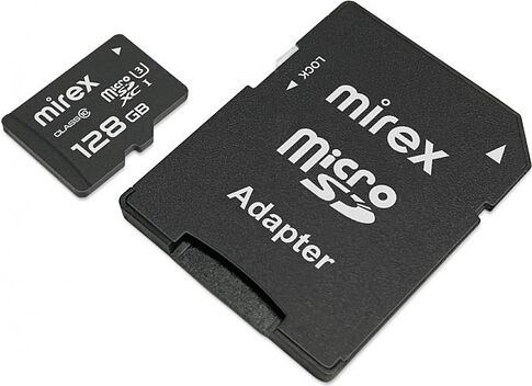 Карта памяти Mirex microSDXC 13613-AD3UH128 128GB (с адаптером)