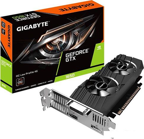 Видеокарта Gigabyte GeForce GTX 1650 OC Low Profile 4GB GDDR5 GV-N1650OC-4GL