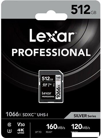 Карта памяти Lexar Professional 1066x SDXC LSD1066512G-BNNNG 512GB