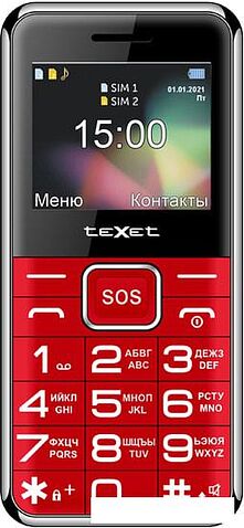 Мобильный телефон TeXet TM-B319 (красный)