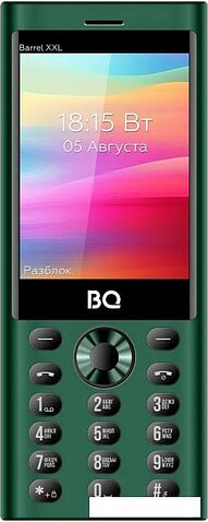 Кнопочный телефон BQ BQ-3598 Barrel XXL (зеленый)