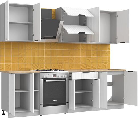 Готовая кухня Arvento АНТА-плюс 2м (белый)