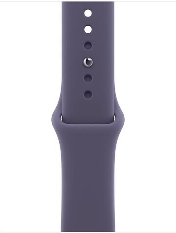 Умные часы Apple Watch Series 11 42 мм (алюминиевый корпус, серебристый/фиолетовый туман, спортивный силиконовый ремешок M/L)