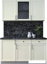 Готовая кухня Интерлиния Тренд 1.5А (белый/белый/кастилло темный)