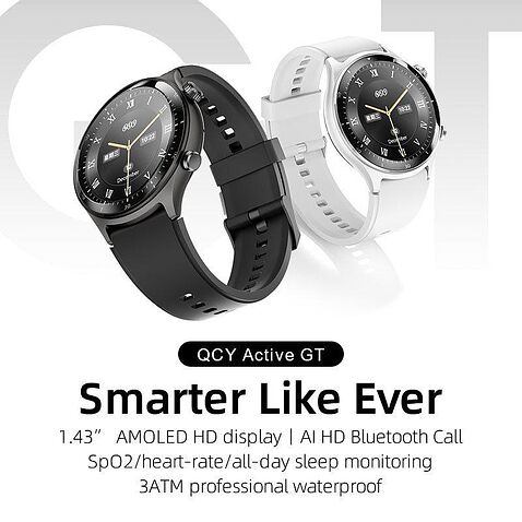 Умные часы QCY Active GT (серебристый)