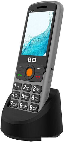 Кнопочный телефон BQ 2459 Care (серый)