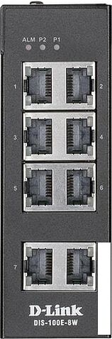 Неуправляемый коммутатор D-Link DIS-100E-8W/A1A