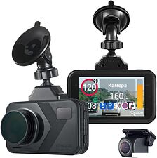 Видеорегистратор-радар детектор-GPS информатор (3в1) Roadgid Premier 4 2CH (set 2)