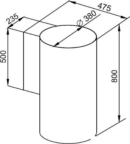 Кухонная вытяжка KUPPERSBERG WL-Tuba B