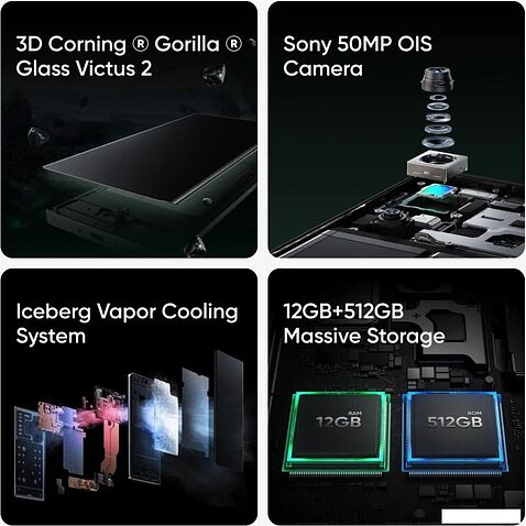 Смартфон Realme GT 6T 12GB/256GB (серебристый)