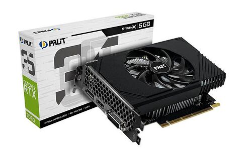 Видеокарта Palit GeForce RTX 3050 StormX 6GB NE63050018JE-1070F