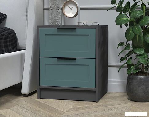 Тумба Интерлиния Концепт Тренд КТ-ТК1-57 (антрацит/верде)