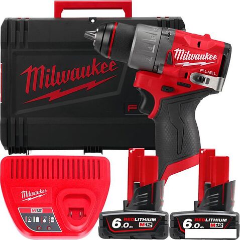 Дрель-шуруповерт Milwaukee M12 FUEL M12FDD2-602X 4933479875 (с 2-мя АКБ 6 Ач, кейс)