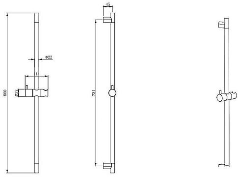 Держатель душевой лейки Aquatek AQ2000CR