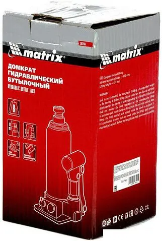 Бутылочный домкрат Matrix 50766 8т