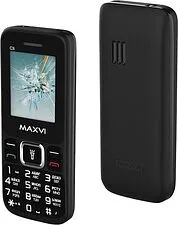 Мобильный телефон Maxvi C3i (черный)