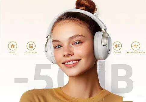 Наушники QCY H3 Pro (бежевый)