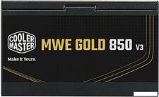 Блок питания Cooler Master MWE Gold 850 V3 ATX 3.1 Non-Modular MPE-8506-ACAG-BEU
