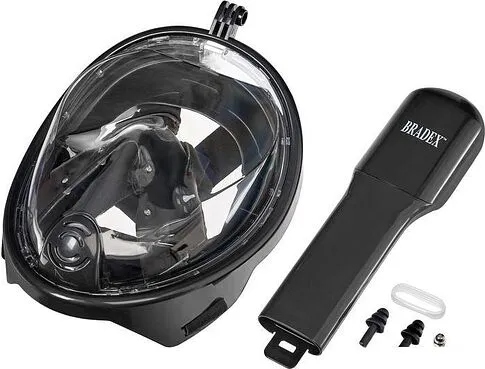 Маска для плавания Bradex SF 0371 (S, черный)