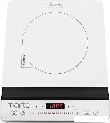 Настольная плита Marta MT-4210 (белый жемчуг)