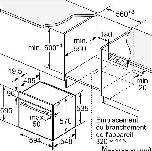 Электрический духовой шкаф Bosch Serie 4 HBA553BA0