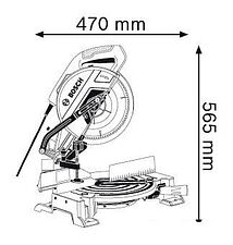 Дисковая пила Bosch GCM 10 MX Professional [0601B29021]