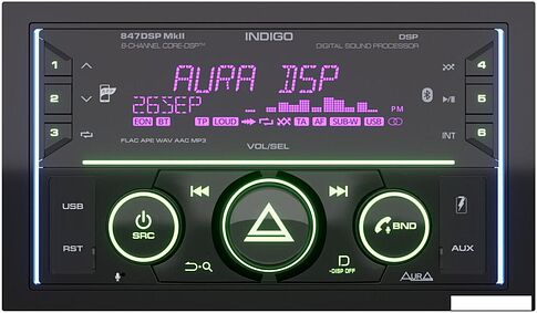 USB-магнитола Aura Indigo-847DSP MkII