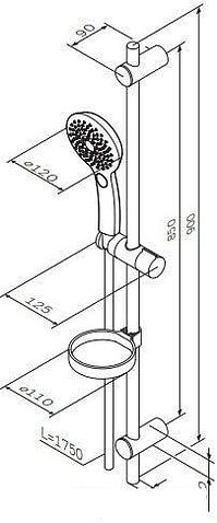 Душевой гарнитур  AM.PM Inspire V2.0 F0150A000