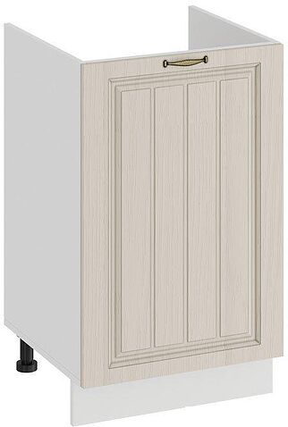 Шкаф напольный Трия Лина 1Н5М (белый/кремовый)