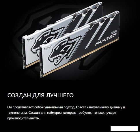 Оперативная память Apacer Panther 2x32ГБ DDR5 6000 МГц AH5U64G60C6227BAA-2