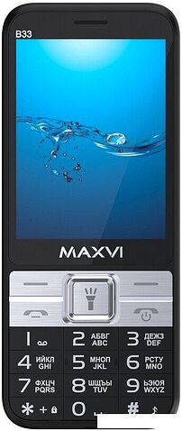 Кнопочный телефон Maxvi B33 (черный)