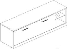 Тумба Anrex Jagger RTV 1S2N Дуб Монастырский