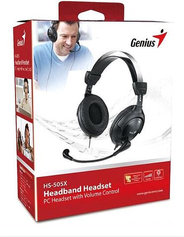 Наушники с микрофоном Genius HS-M505X