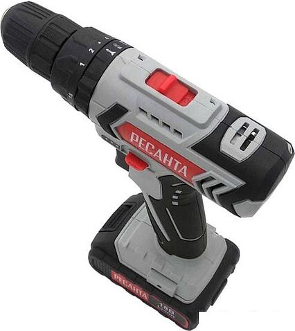 Дрель-шуруповерт Ресанта ДА-18Л-2ЛК-У (с 2-мя АКБ, кейс)