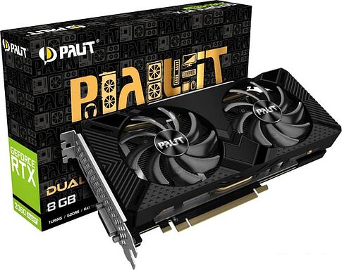 Видеокарта Palit GeForce RTX 2060 Super Dual 8GB GDDR6 NE6206S018P2-1160A-1