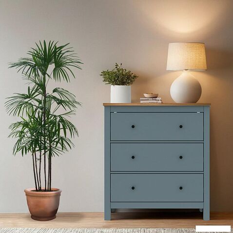 Комод Mio Tesoro Сага 2.08.02.020.16 (темно-бирюзовый/ясень)