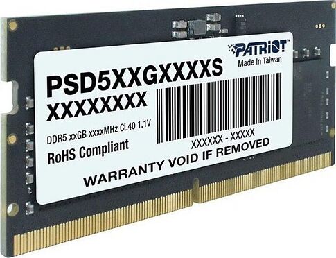 Оперативная память Patriot Signature Line 16ГБ DDR5 SODIMM 5200 МГц PSD516G520081S