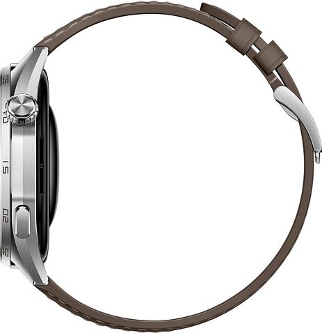 Умные часы Huawei Watch GT 6 46 мм (серебристый, с коричневым кожаным ремешком, международная версия)